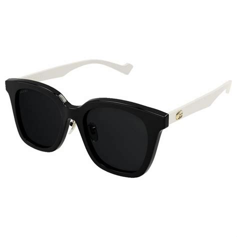 Gucci Grey Square Ladies Sunglasses GG1000SK .